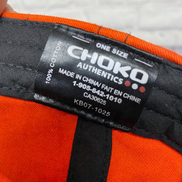 Kubota Baseball Hat Cap Strap Back Orange CHOKO Embroidered SWEAT STAINS - Picture 13 of 14